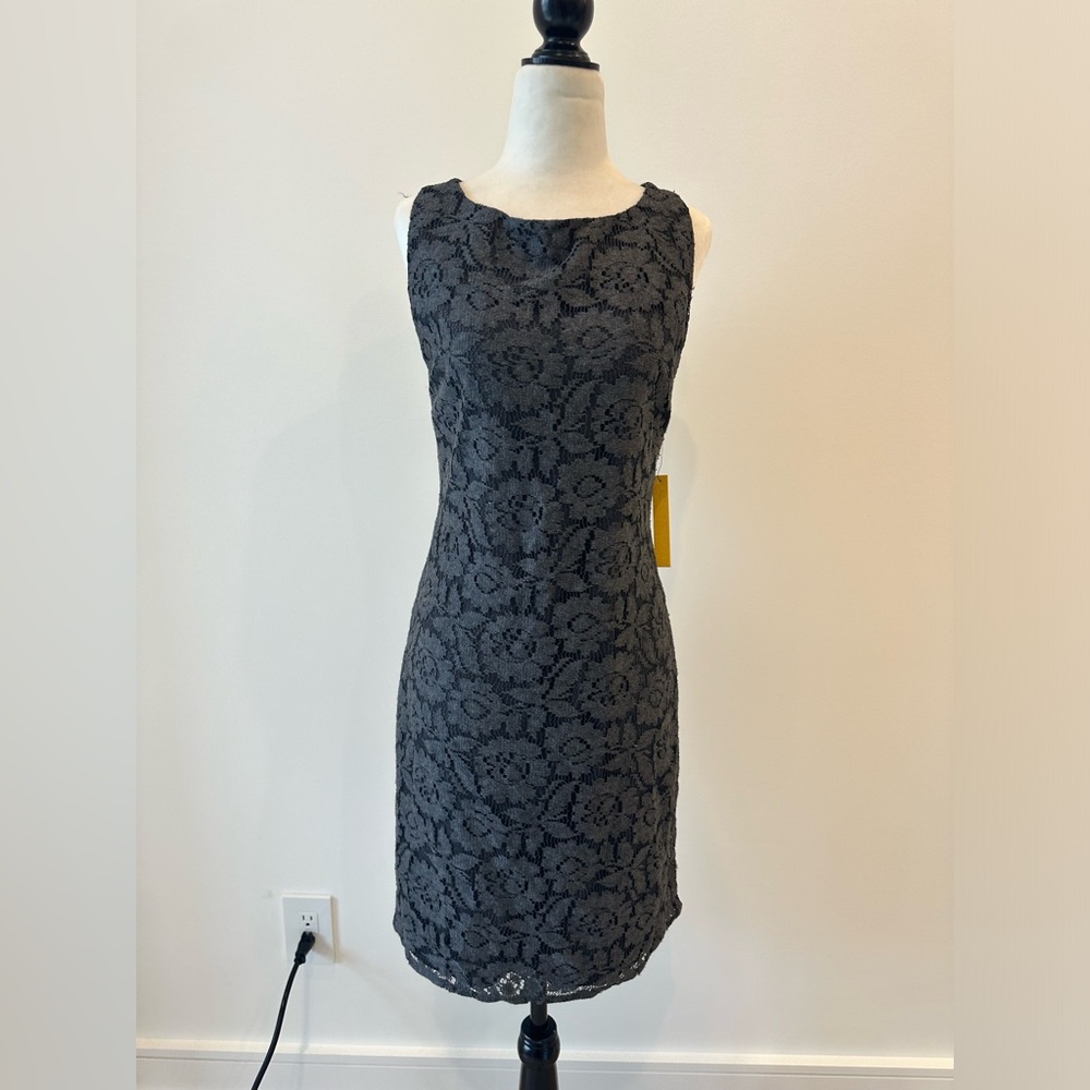 Alice and Olivia - Gray Lace Dress - New